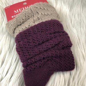 Merona boot topper socks knee high